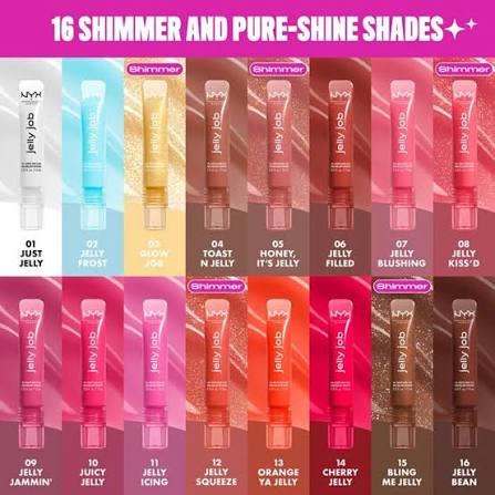 Nyx Jelly jobs lipglosses | silicon applicator