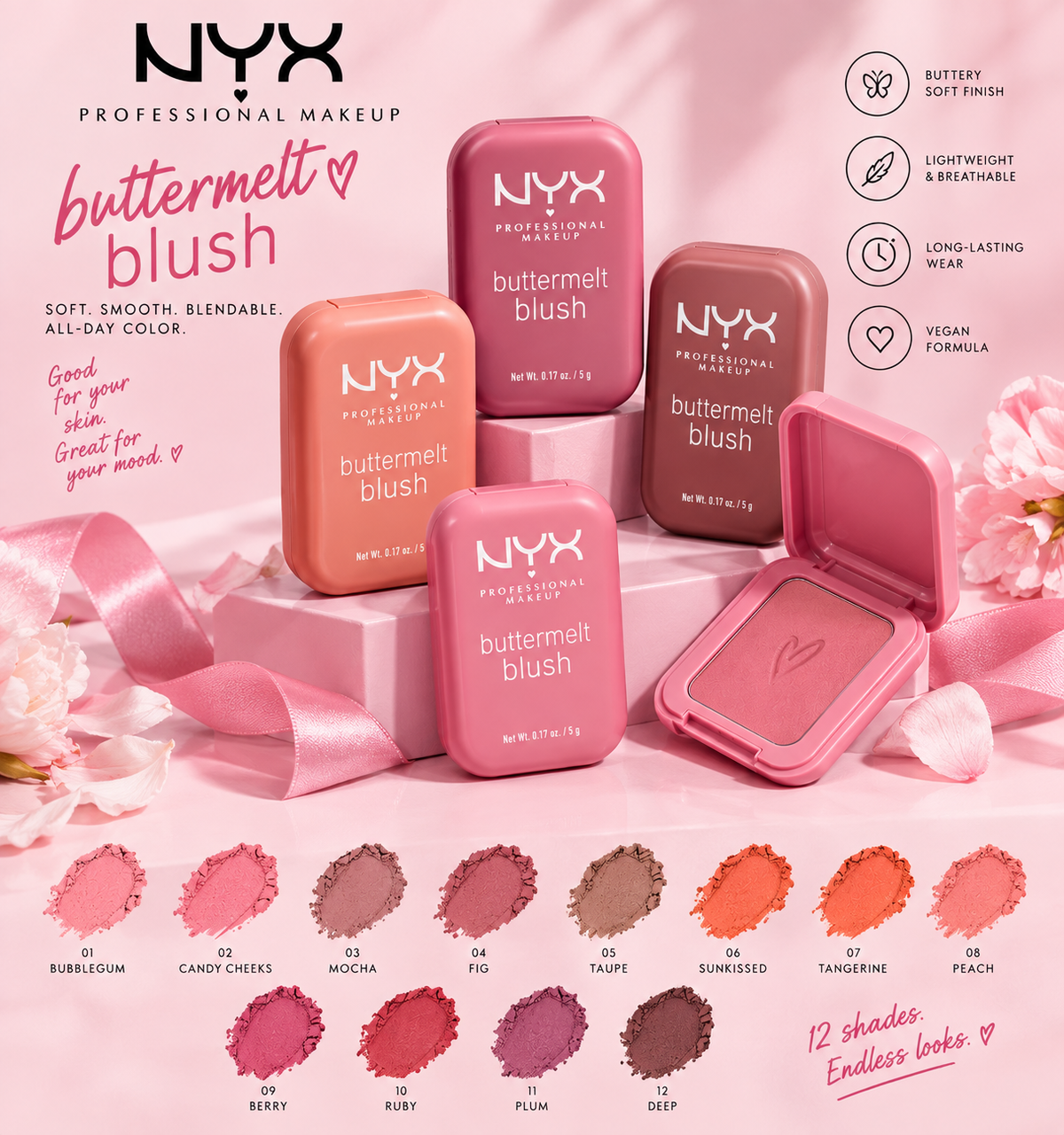 Nyx butter blushes